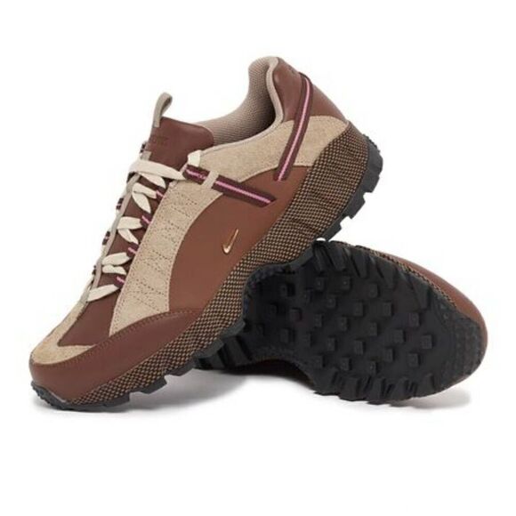 Nike Jacquemus x Air Humara Leather Brown Sneakers Womens 10.5 - Picture 1 of 8